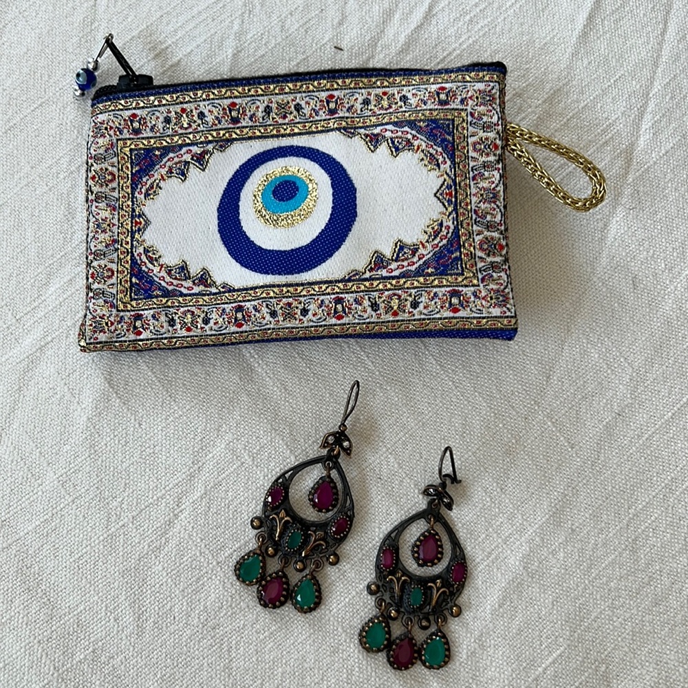 Turkish Import Dangle Earrings - image 1